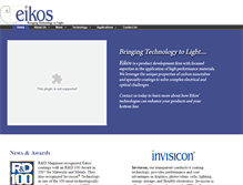 Tablet Screenshot of eikos.com