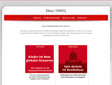 Tablet Screenshot of eikos.ch